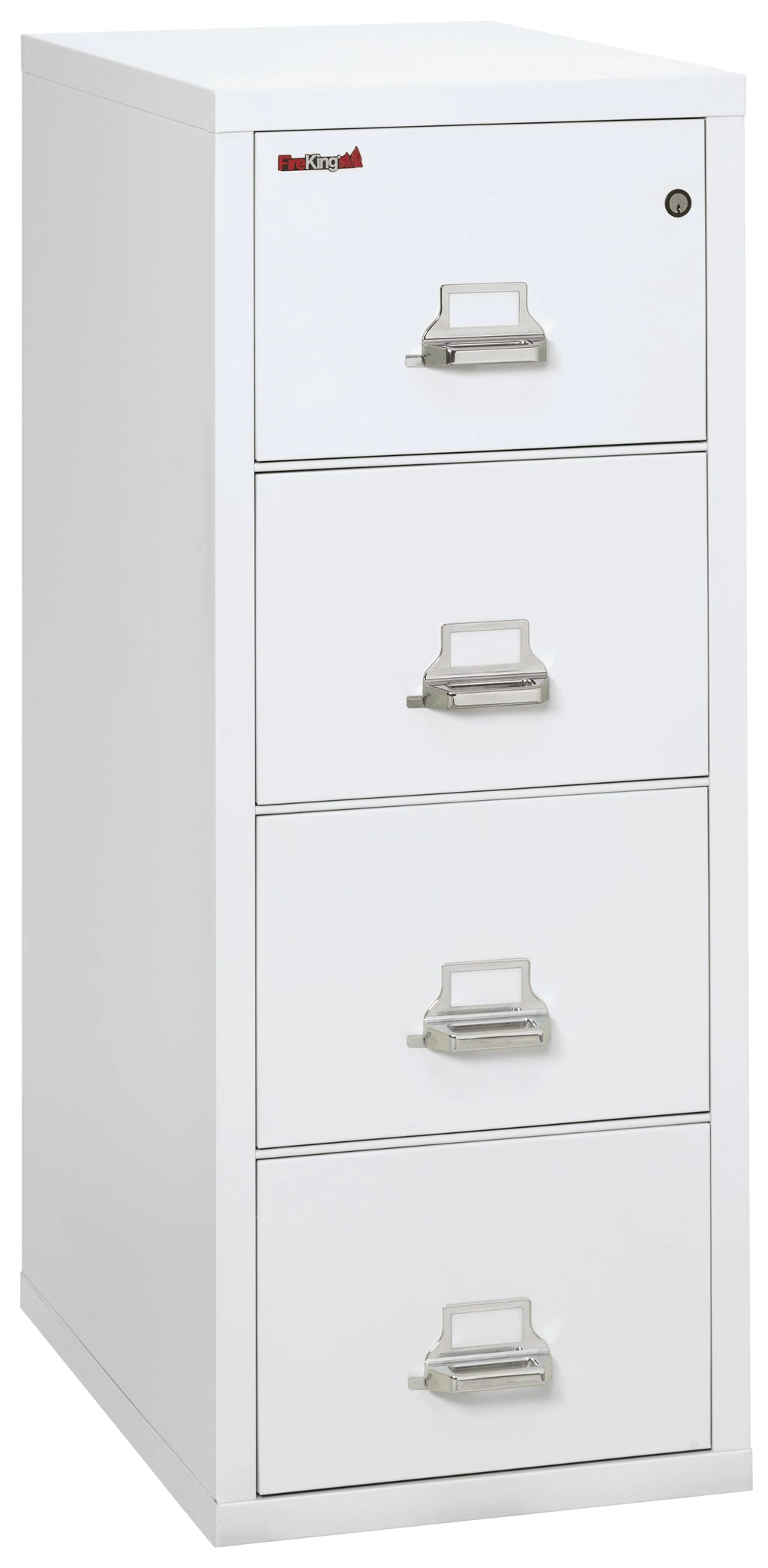 Arctic White 4 Drawer Fire Resistant File Cabinet C7154