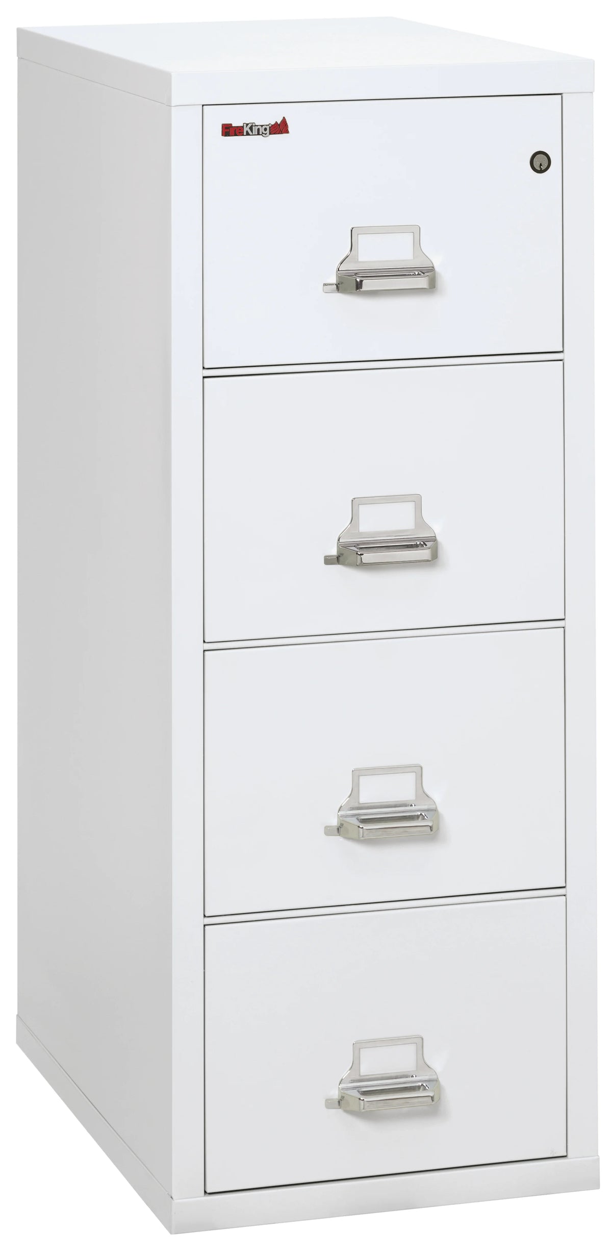 Arctic White 4 Drawer Fire Resistant File Cabinet C7154