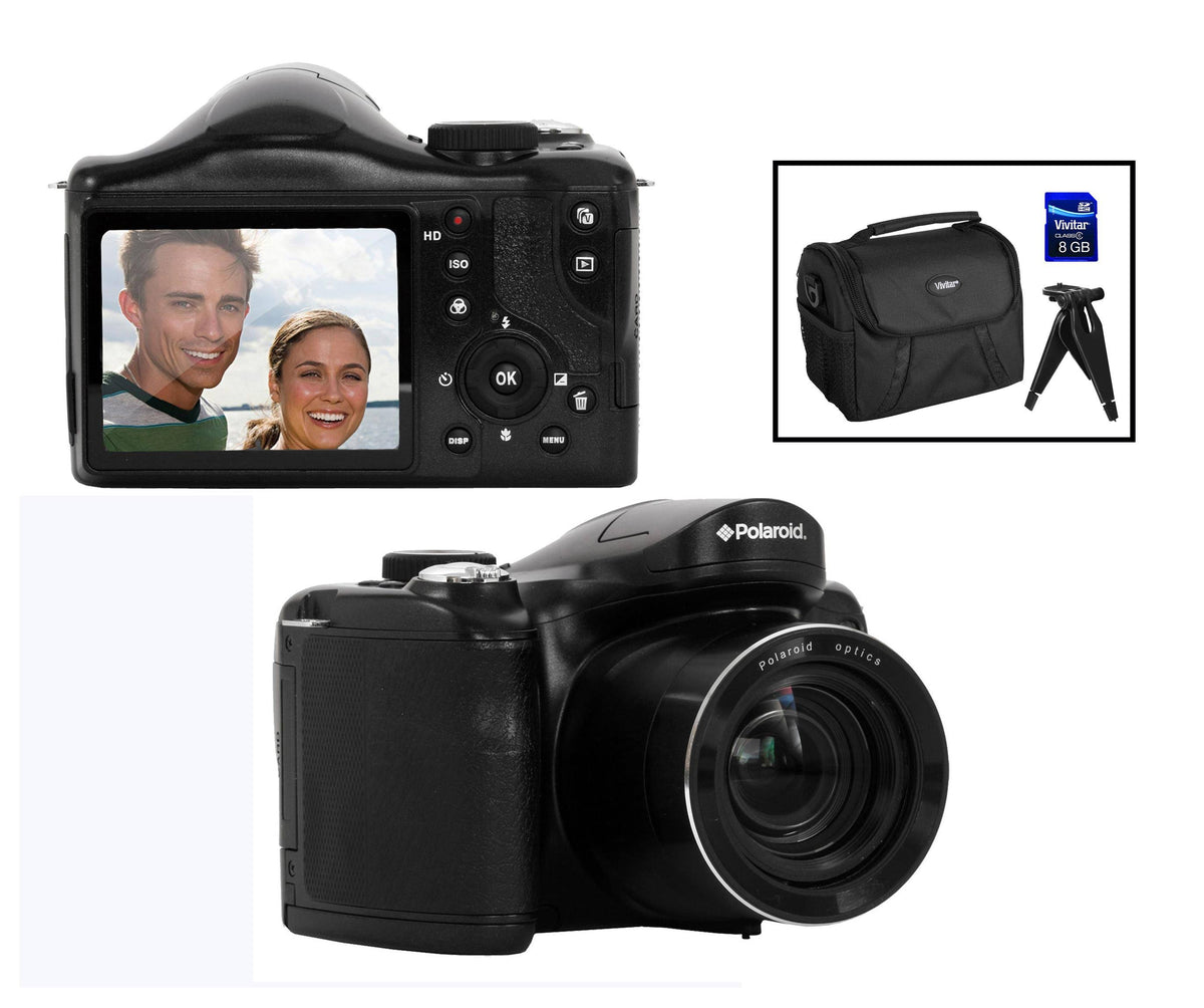 Black 18 MP 40x Optical Zoom Digital Camera Bundle R48460
