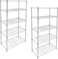 Heavy Duty 5-Shelf Storage Shelving Unit, 1250lbs Loading Capacity, Black D6828