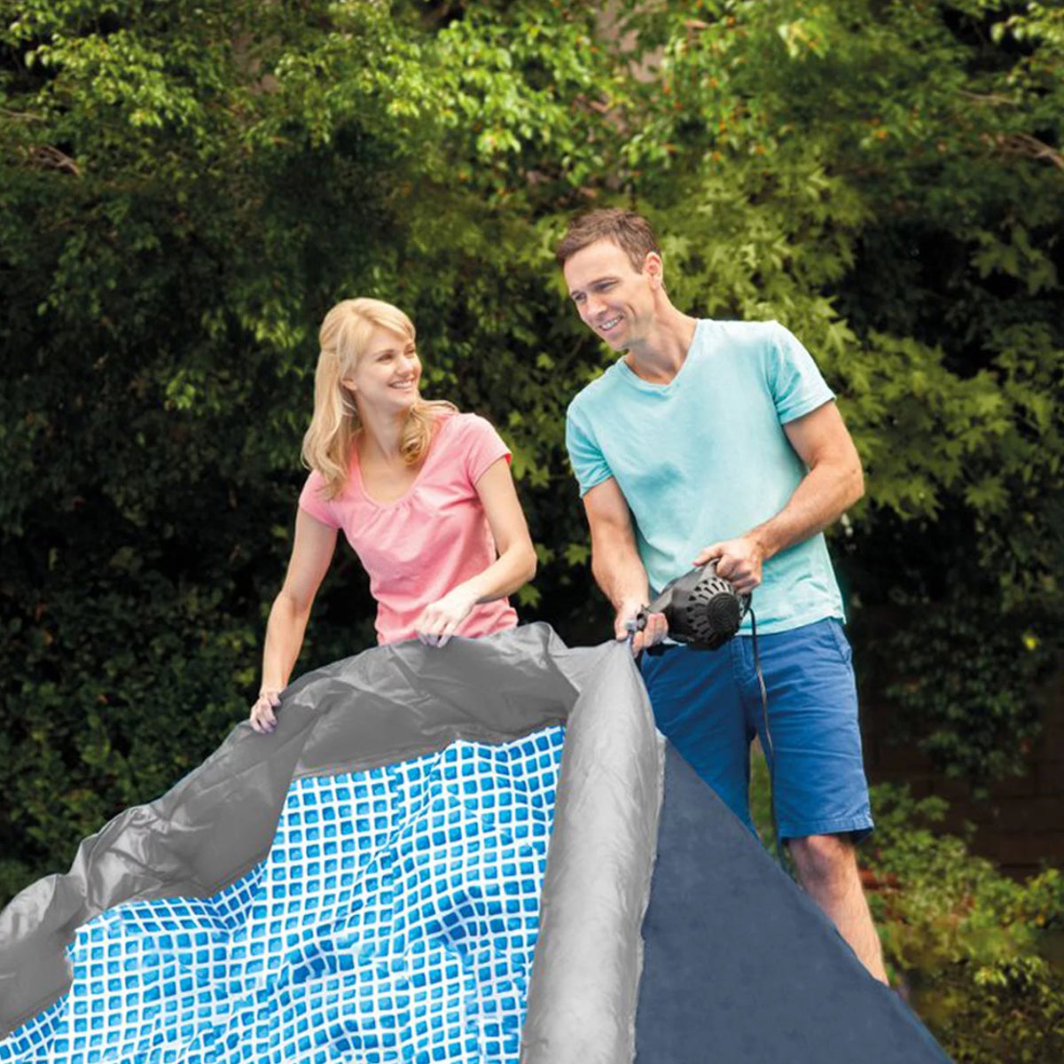 15' x 42 Inflatable Above Ground Swimming Pool Set O8774