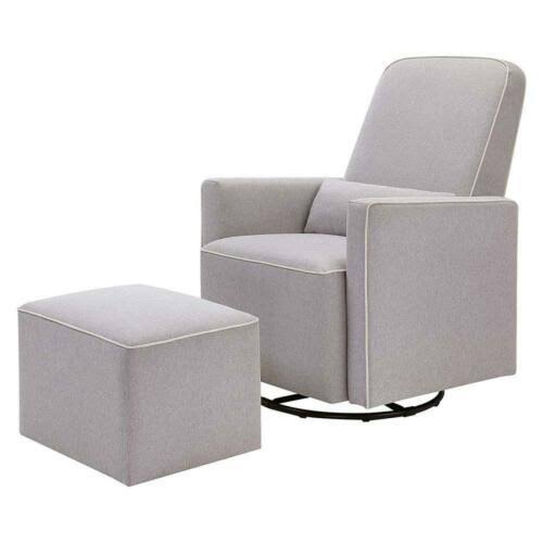 Grey Swivel Glider and Ottoman Z690867