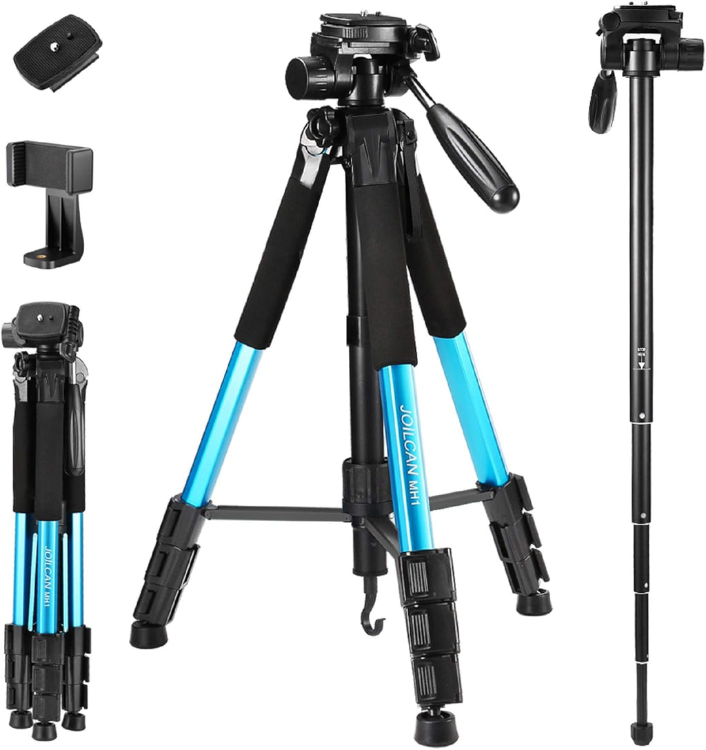 72-Inch Aluminum Tripod with 2 Quick Release Plates and Carrying Case Y422649