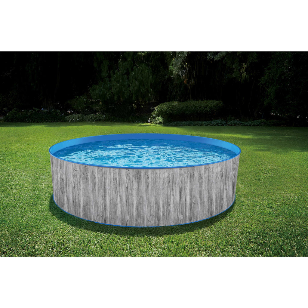 12-ft Round 36-in Deep Steel Wall Above Ground Swimming Pool I7679