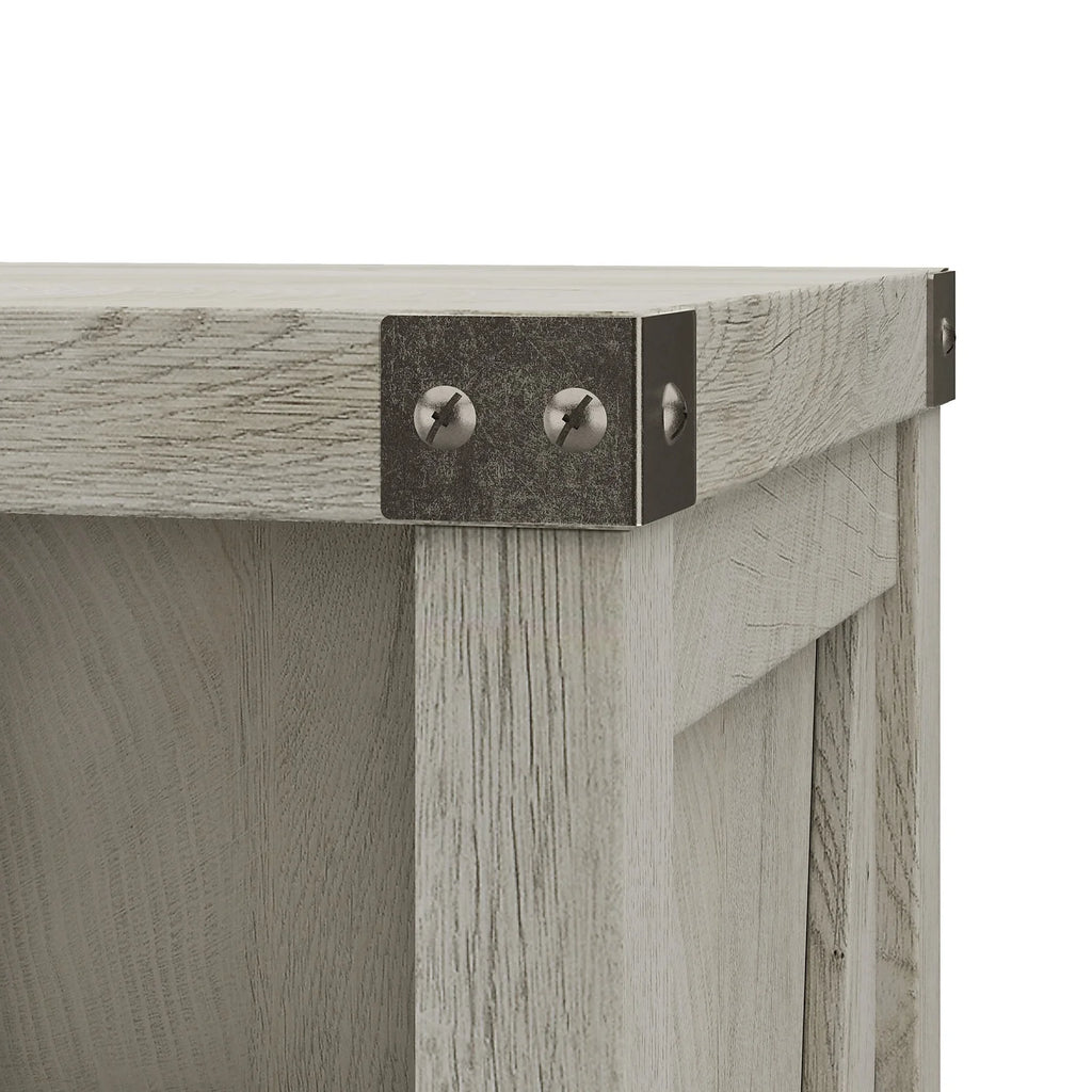 Tall Narrow 5 Shelf Bookcase with Door B281963