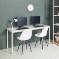 Contemporary Wood and Metal Computer Desk I5803