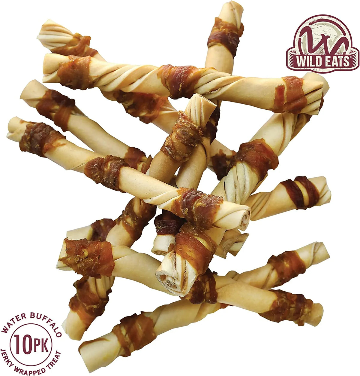 Water Buffalo Jerky Dog Chews 10 Pack Y216