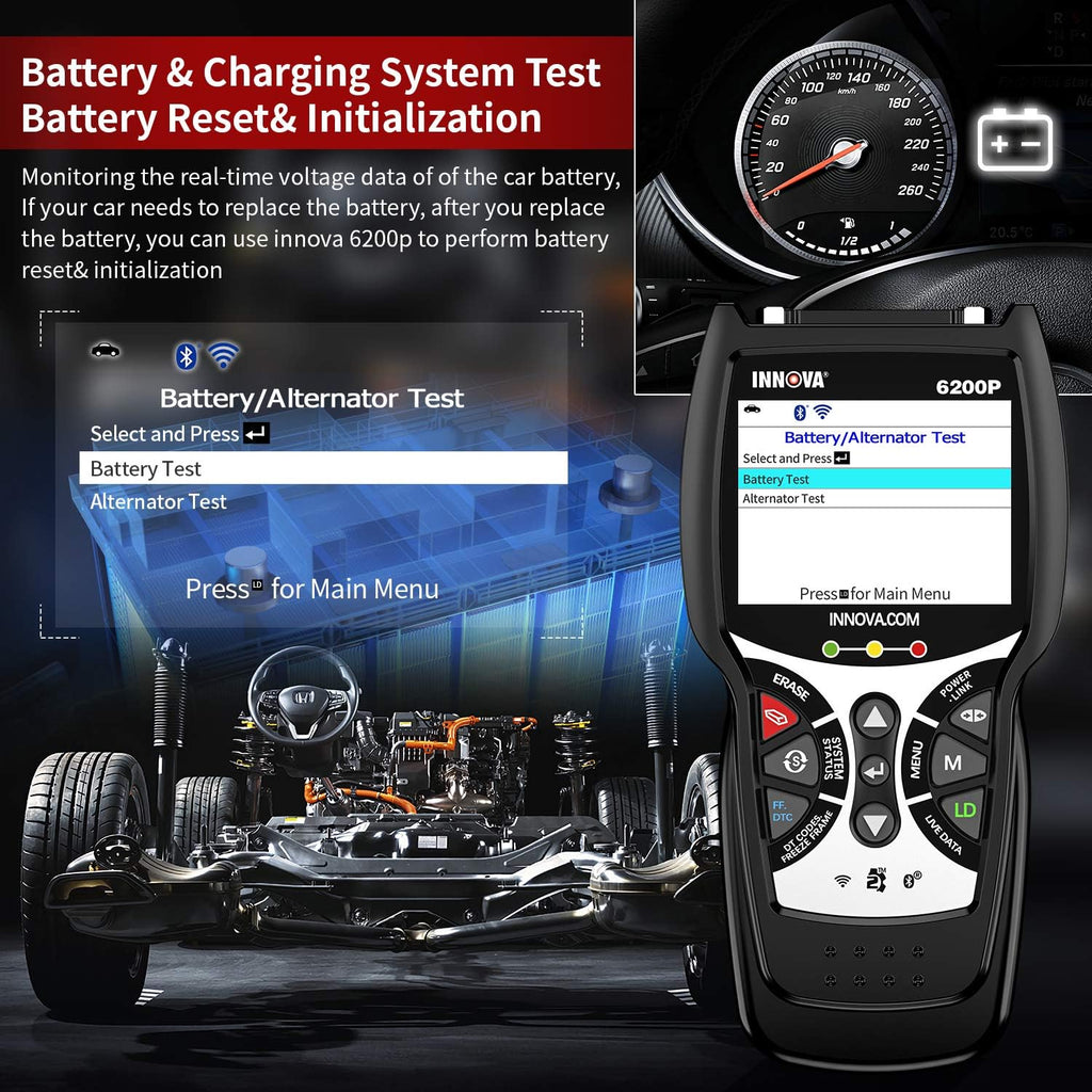 OBD2 Scanner Code Reader with Battery Reset Oil Light Reset I9132