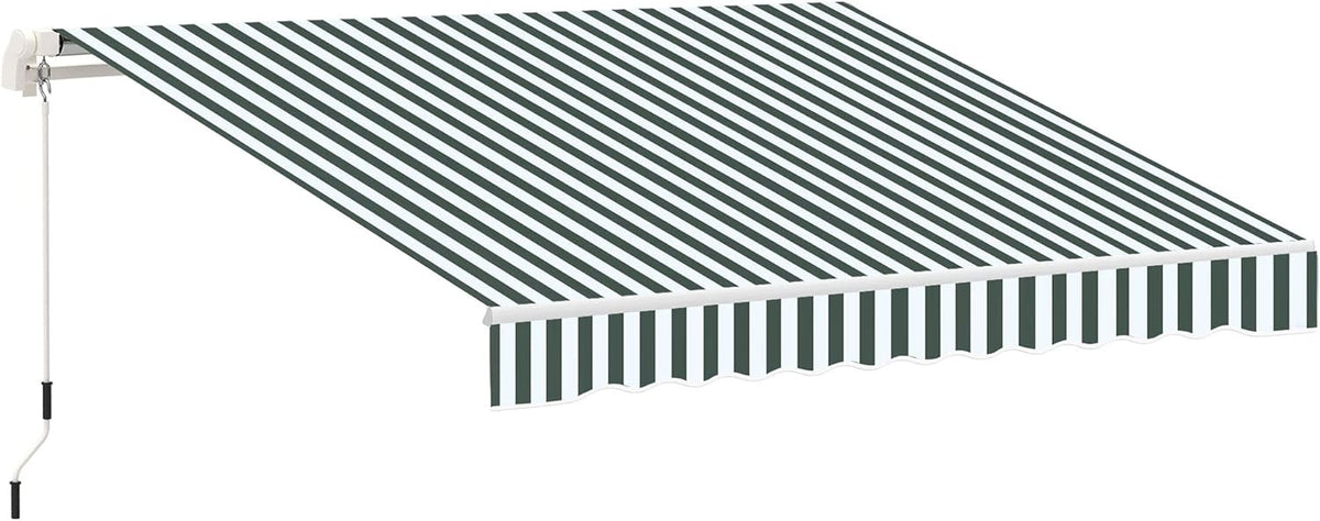 Black Manual Retractable Patio Awning D2767