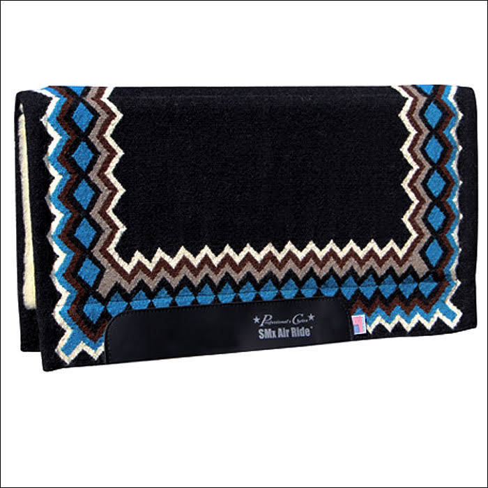 Black Teal Western Horse Saddle Pad I532
