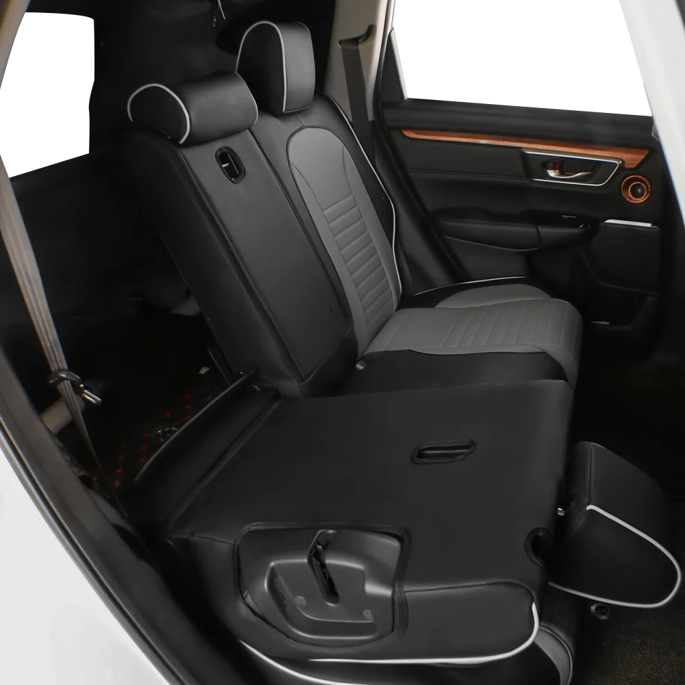 Custom Fit Leather Seat Covers Black/Gray A475353