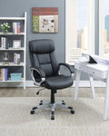 Faux Leather Office Chair in Black Y14140