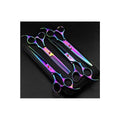 7.0 inch 4PCS Pet Grooming Scissors Kit Steel Straight Curved Thinning Blade L263