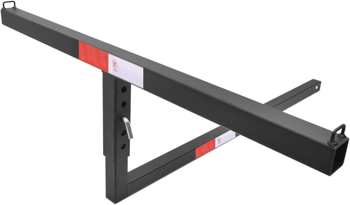 2" Truck Bed Trailer Hitch Mount Extender 500 LBS Capacity Utility Adjustable Universal Pick Up Extension Rack W825856