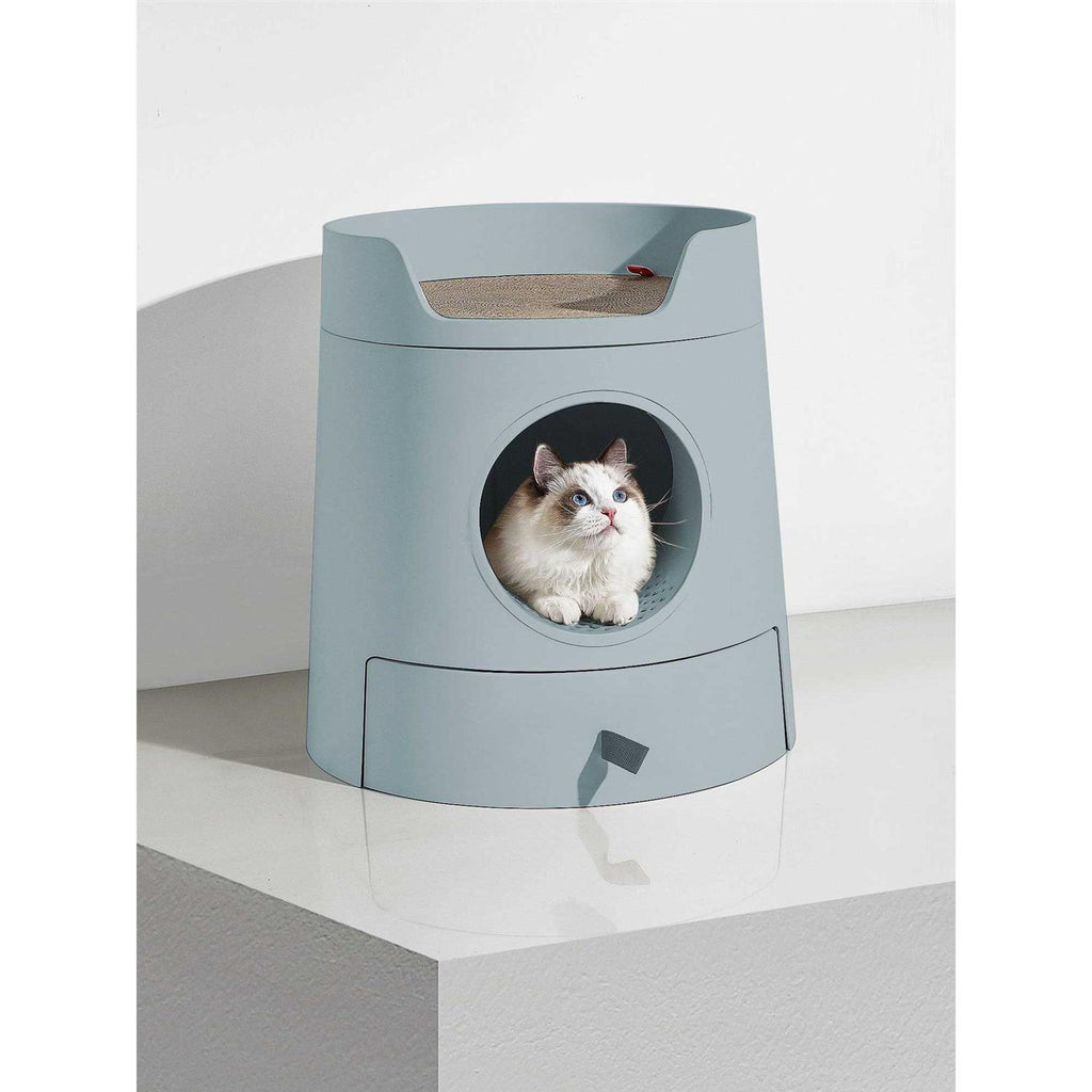 XL 2-in-1 Cat Litter Box with Scratch Basin Y934