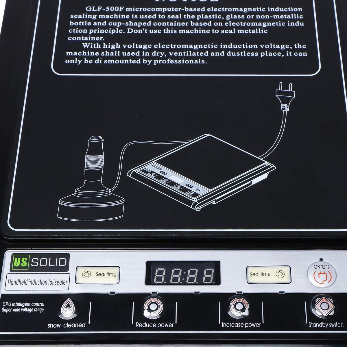 Portable Handheld Induction Sealer for Cap Sizes 15mm-100mm 110 V J139964