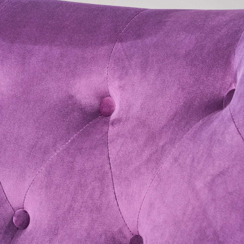 Purple Velvet Wingback Chair I3270