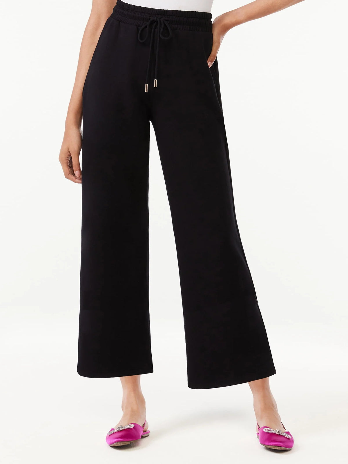 Women's Cropped Scuba Lounge Pants Q799549