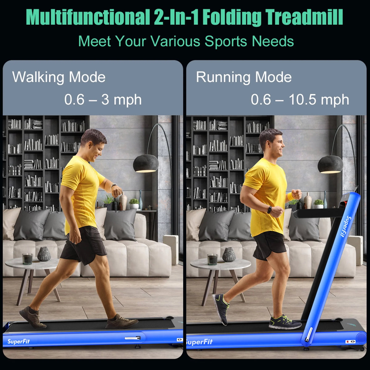2 in 1 Folding Treadmill D46454