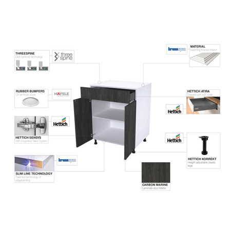 Threespine 24x22 x 36x22 x 12x22 Wall Cabinet O283