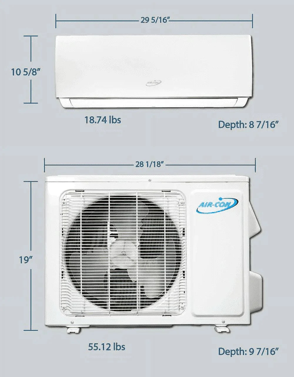 9000 BTU 16 SEER Mini Split Air Conditioner S3624