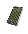 Moss Green 12x22 Taper Candles A5354