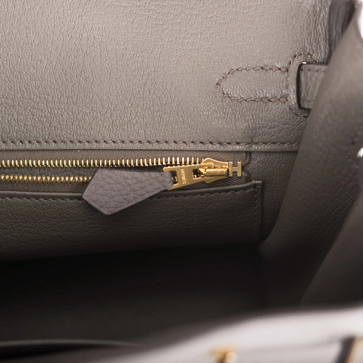 Birkin 25 Etain Togo Gold Hardware B3368