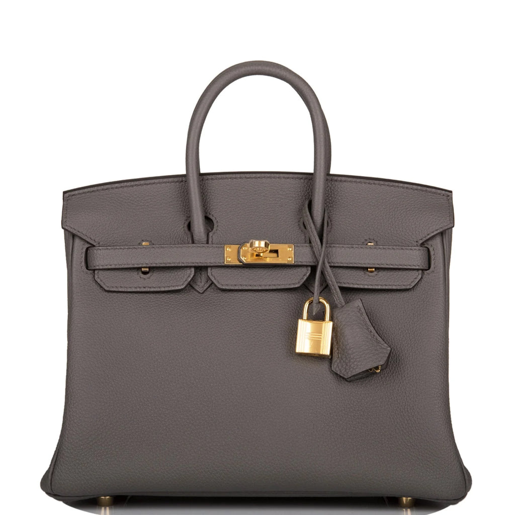 Birkin 25 Etain Togo Gold Hardware B3368