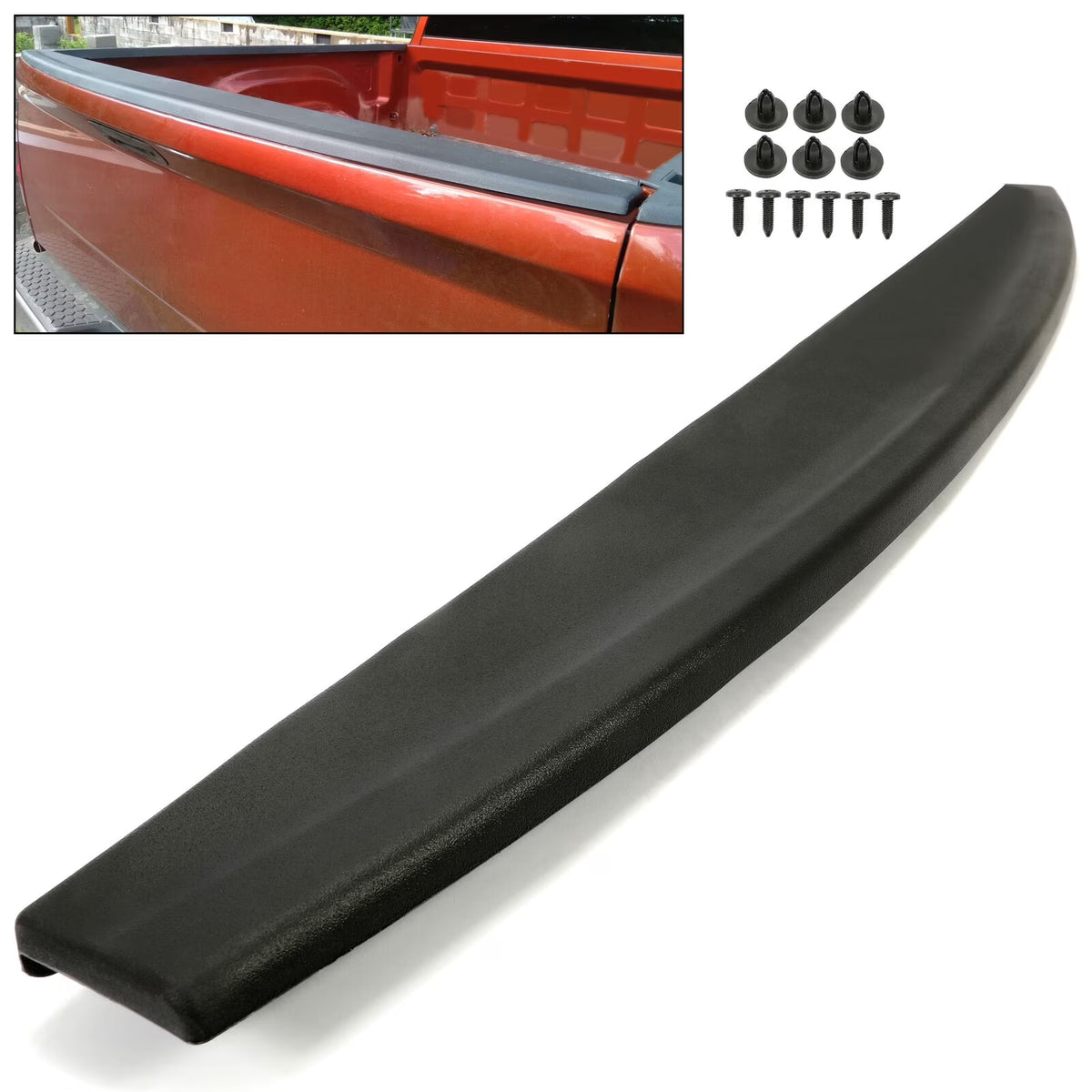 Tailgate Protector Spoiler Top Cap Molding Cover for 2009-2018 Dodge Ram 1500 2500 3500 G805