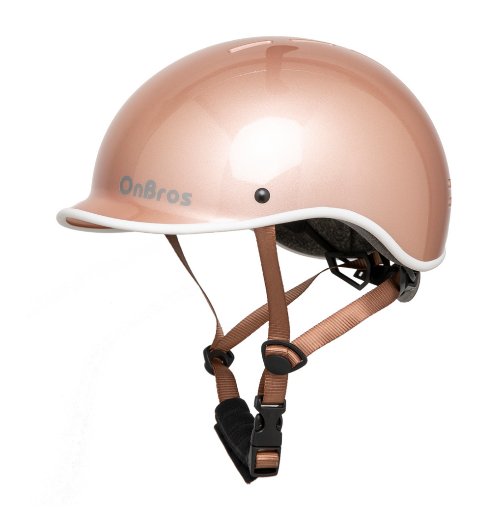Rose Gold Adjustable Road Bike Helmet M5536