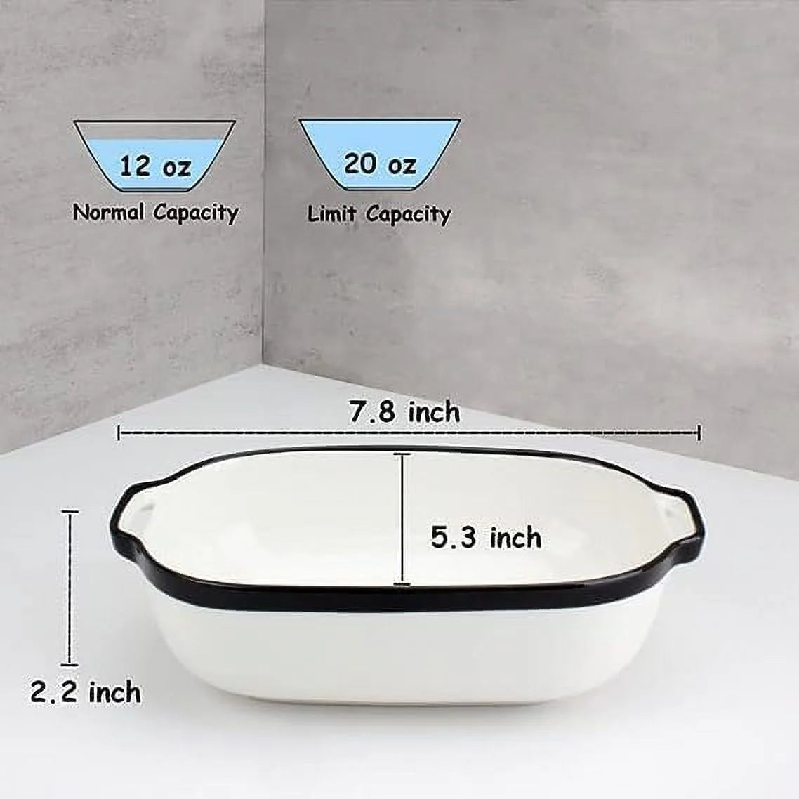 Ceramic Baking Dish Set of 4 with Carry Handles P4021