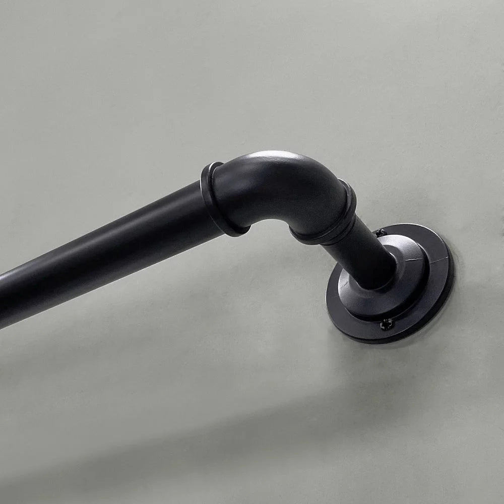 1" Matte Black Curtain Rod H815034
