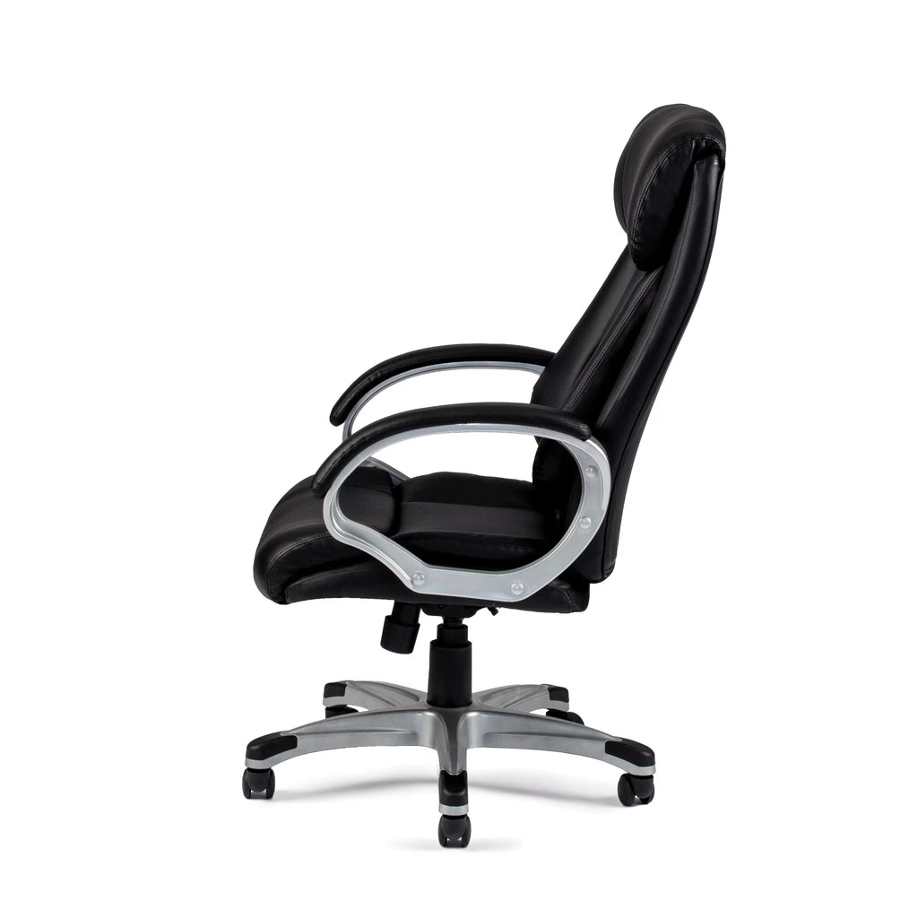 Faux Leather Office Chair in Black Y14140