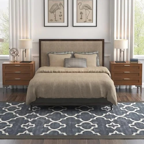 Black 3 Drawer Nightstand W490469