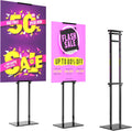 Adjustable Double-Sided Poster Stand with Base, Pack of 2 G265786