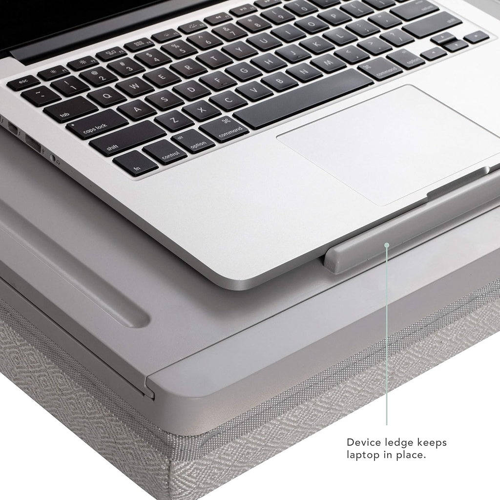Calming Gray Storage Lap Desk with Sliding Lid U774119