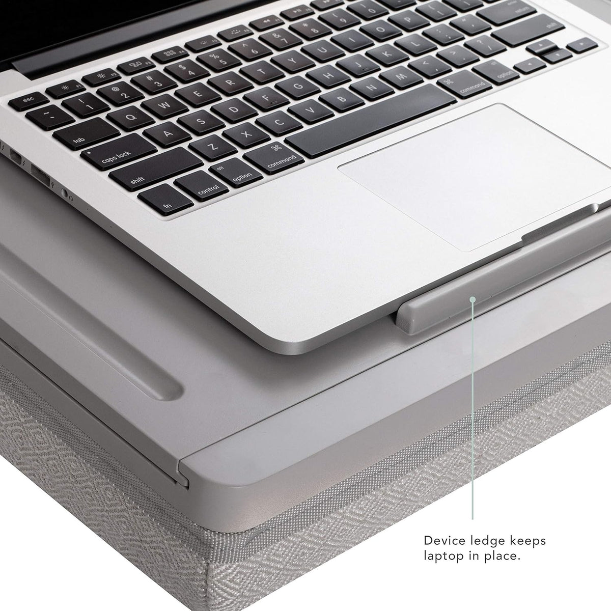 Calming Gray Storage Lap Desk with Sliding Lid U774119