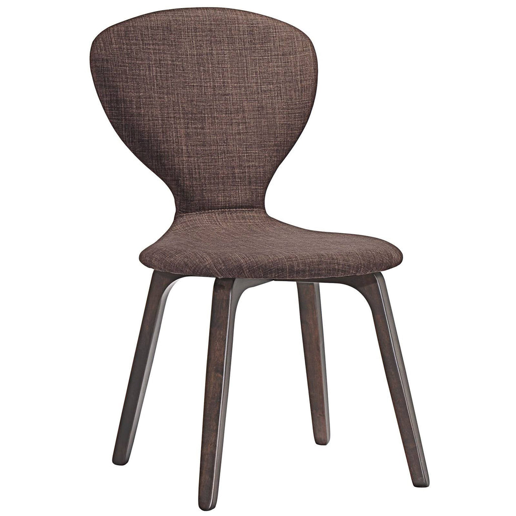 Walnut Beige Dining Side Chair V606398