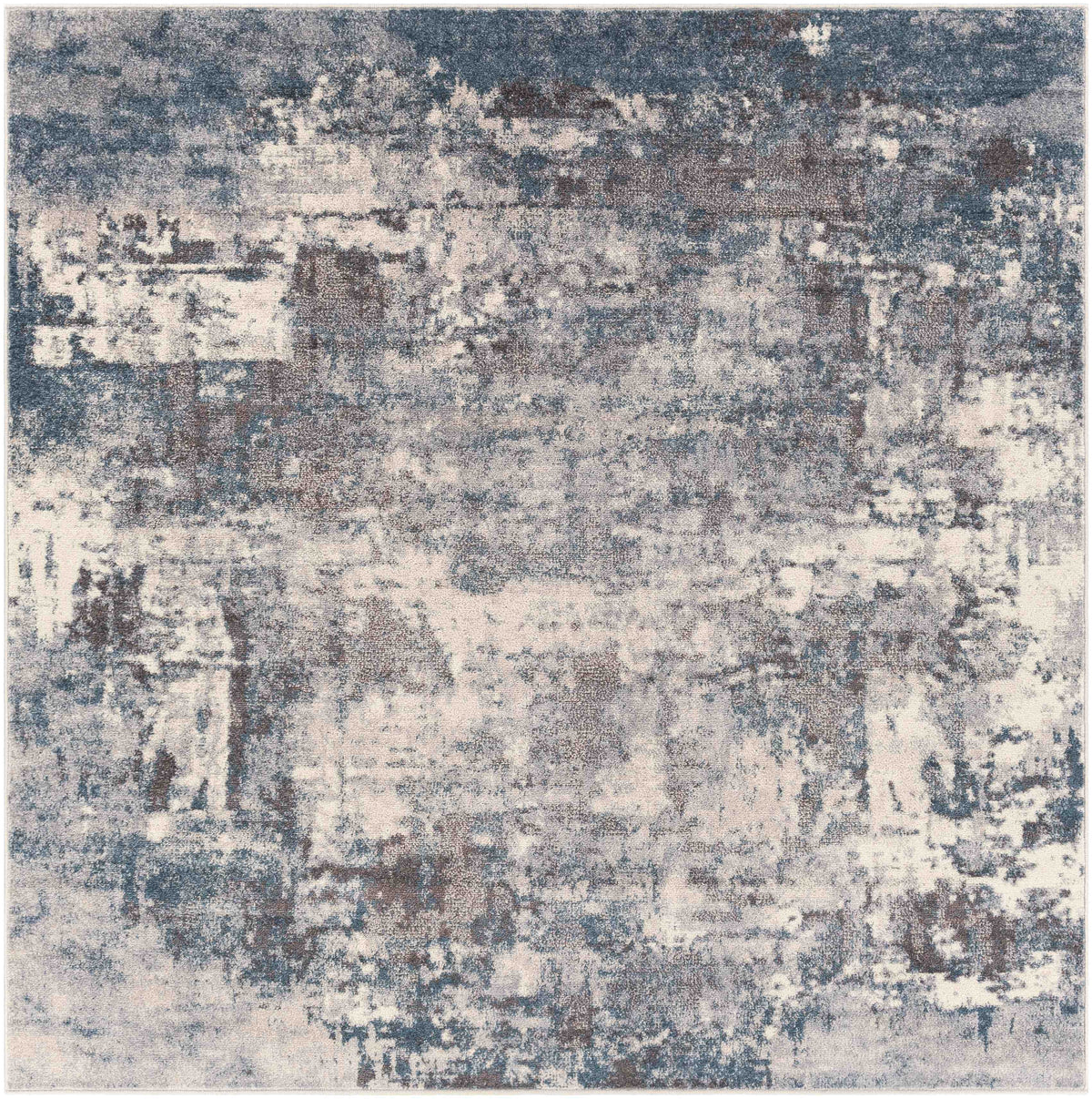 7x7 Teal Square Area Rug O262803