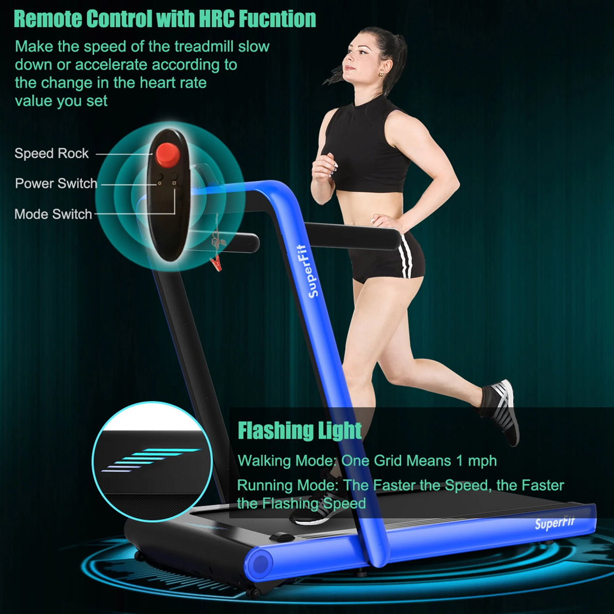 2 in 1 Folding Treadmill D46454