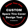 Heavy Duty Spare Tire Cover with Camera Opening W8523
