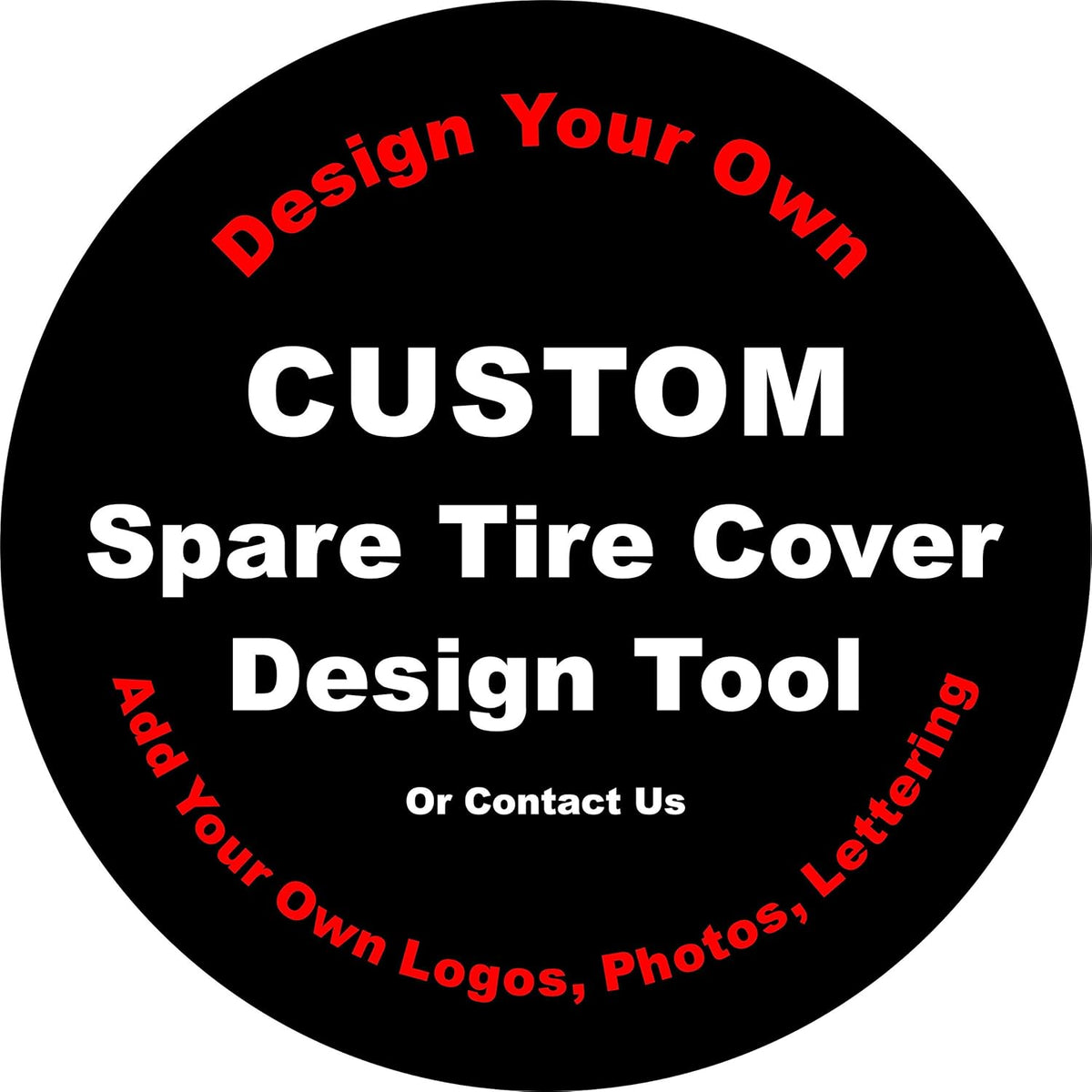 Heavy Duty Spare Tire Cover with Camera Opening W8523