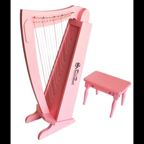 15 String Harp with Bench Pink E9736