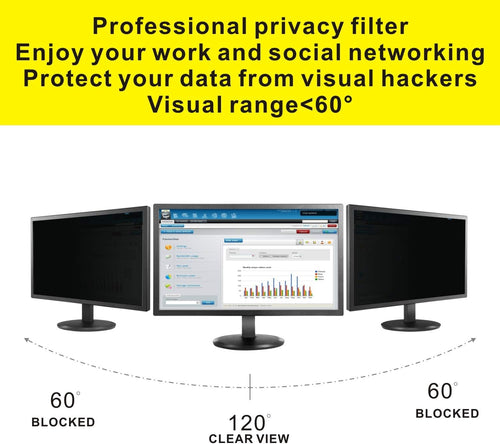 20 Inch Widescreen Monitor Privacy Filter Screen Protector Film, Pack of 2 D642