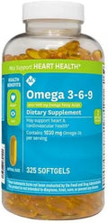 Omega 3-6-9 Dietary Supplement Softgels, 325 ct. H185