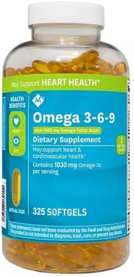 Omega 3-6-9 Dietary Supplement Softgels, 325 ct. H185