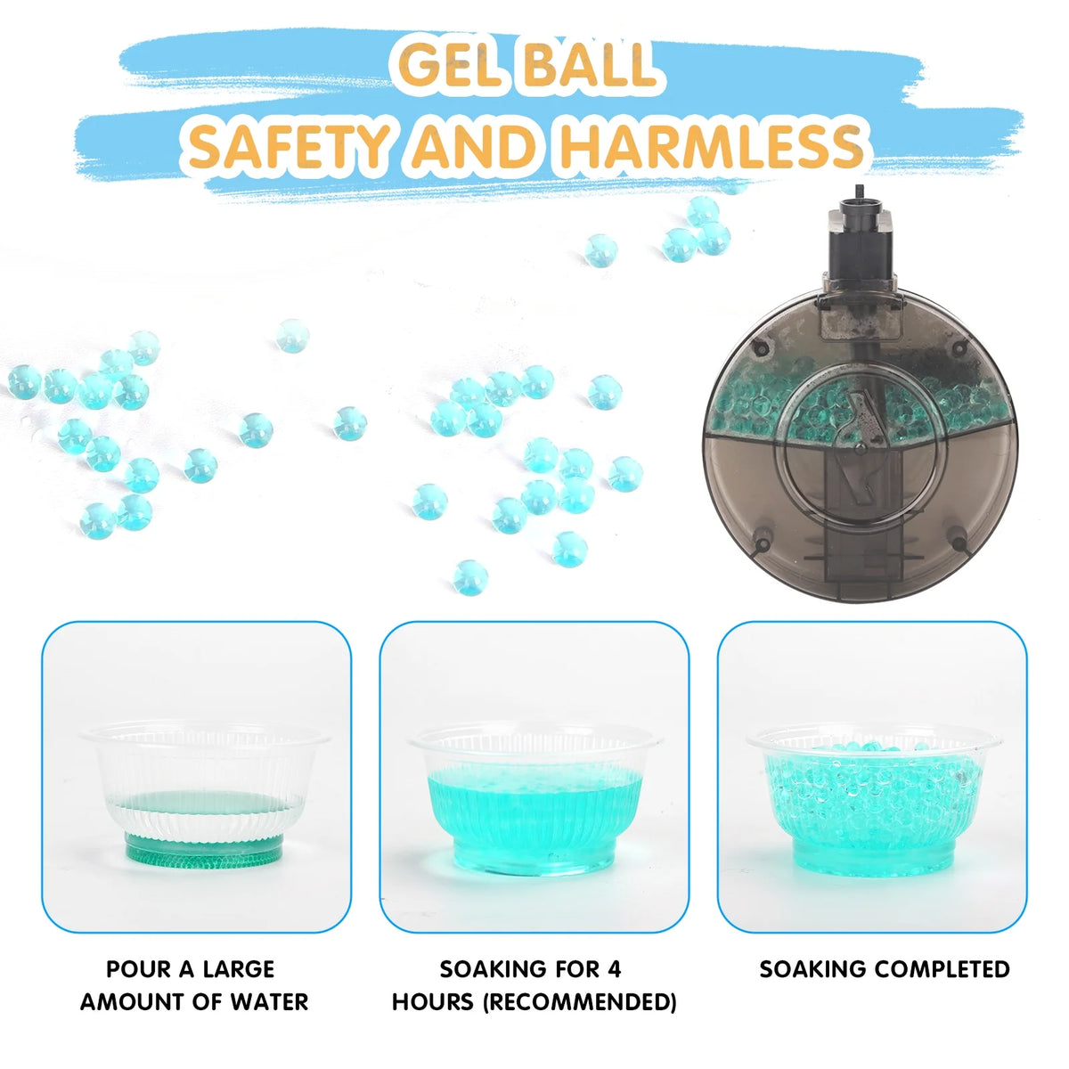 Gel Ball Blaster with 15,000 Water Beads K84221