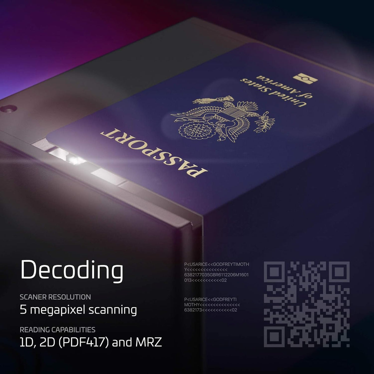 Passport and Driver's License Scanner with Global Software O18585