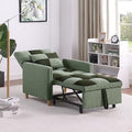 Grey Velvet Convertible Chair Bed Sleeper Chair with Pillow P454