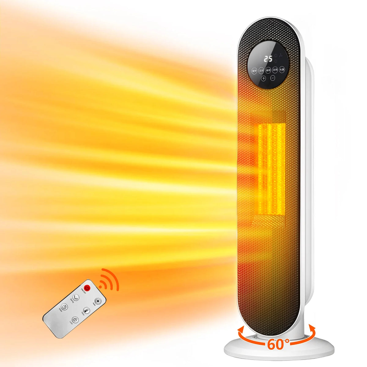 1500W Electric Oscillating Ceramic Tower Heater R69958